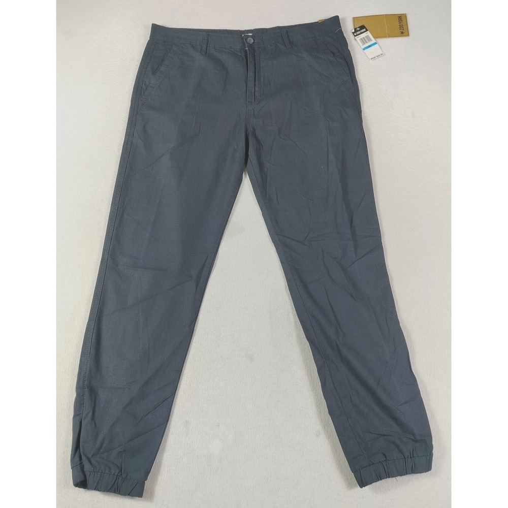 Zoo York Pants‎ Mens 36 Black Jogger Canvas Cuffed Ripstop Streetwear Skater